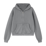 Waffle Hoodie - Grey