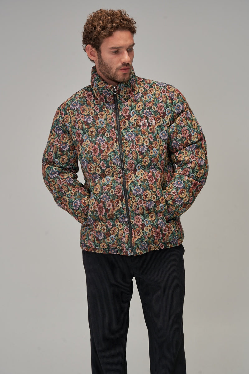FLORAL PUFFER JACKET