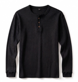 Long Sleeve Waffle Henley Shirt