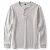 Long Sleeve Waffle Henley Shirt