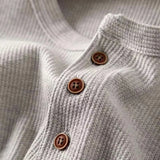 Long Sleeve Waffle Henley Shirt