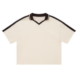 Knitted Polo Jersey - Cream