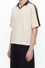 Knitted Polo Jersey - Cream