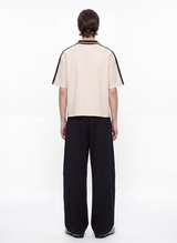Knitted Polo Jersey - Cream