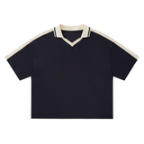 Knitted Polo Jersey - Navy