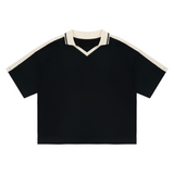 Knitted Polo Jersey - Black