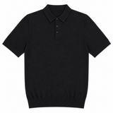 Nonno Knit Polo - Black