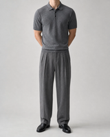 Nonno Knit Polo - Grey