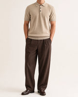 Nonno Knit Polo - Sand