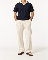 Knitted Polo Jersey - Navy